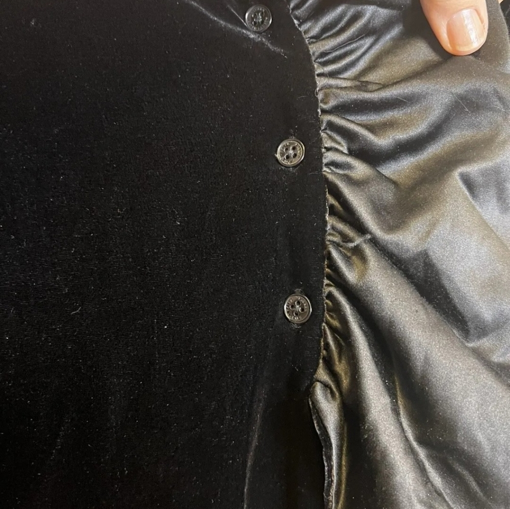 Ralph Lauren 1x black velvet   top